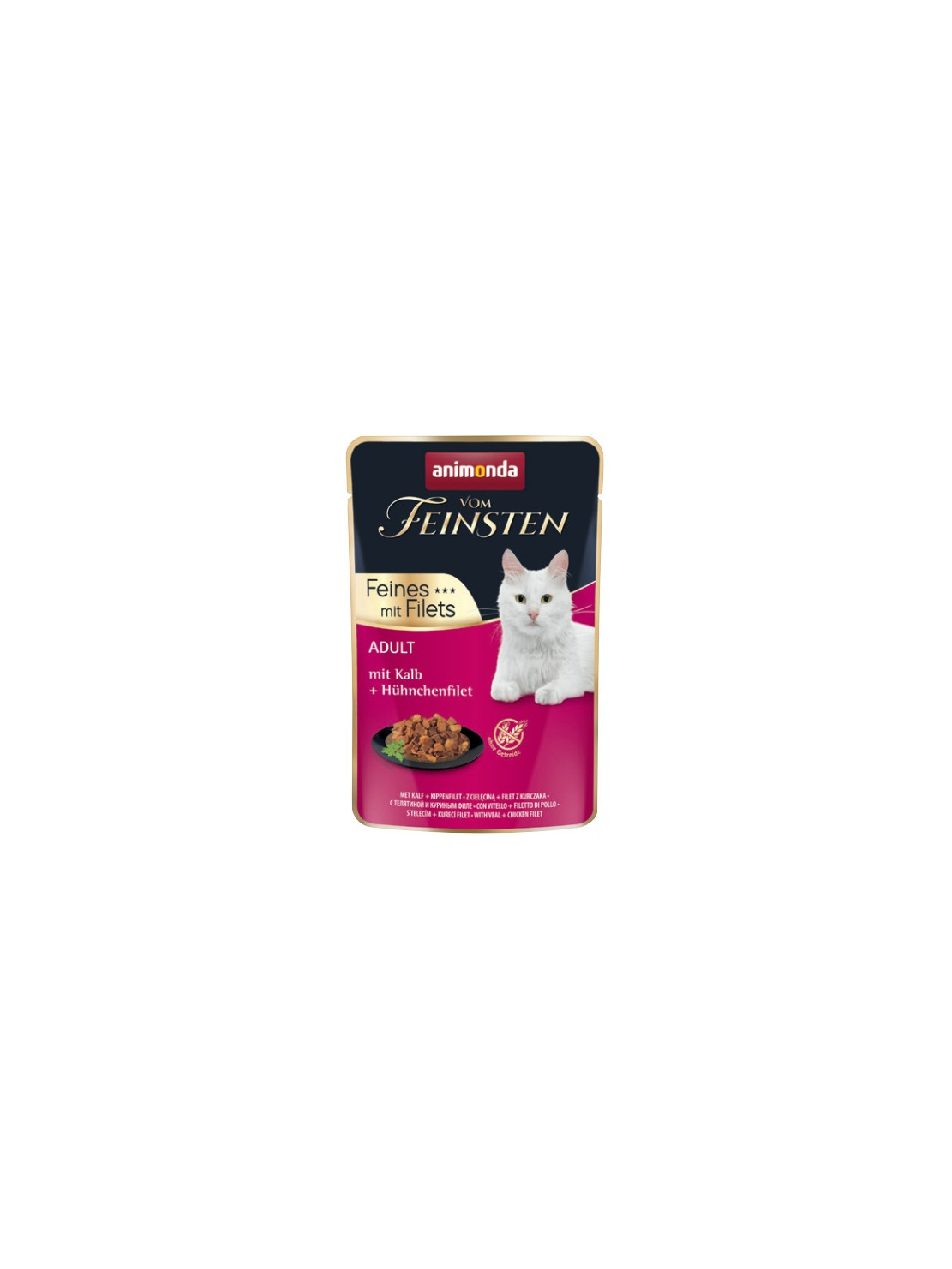Animonda vom Feinsten Cat Adult Cielęcina + filet z kurczaka saszetka 85g