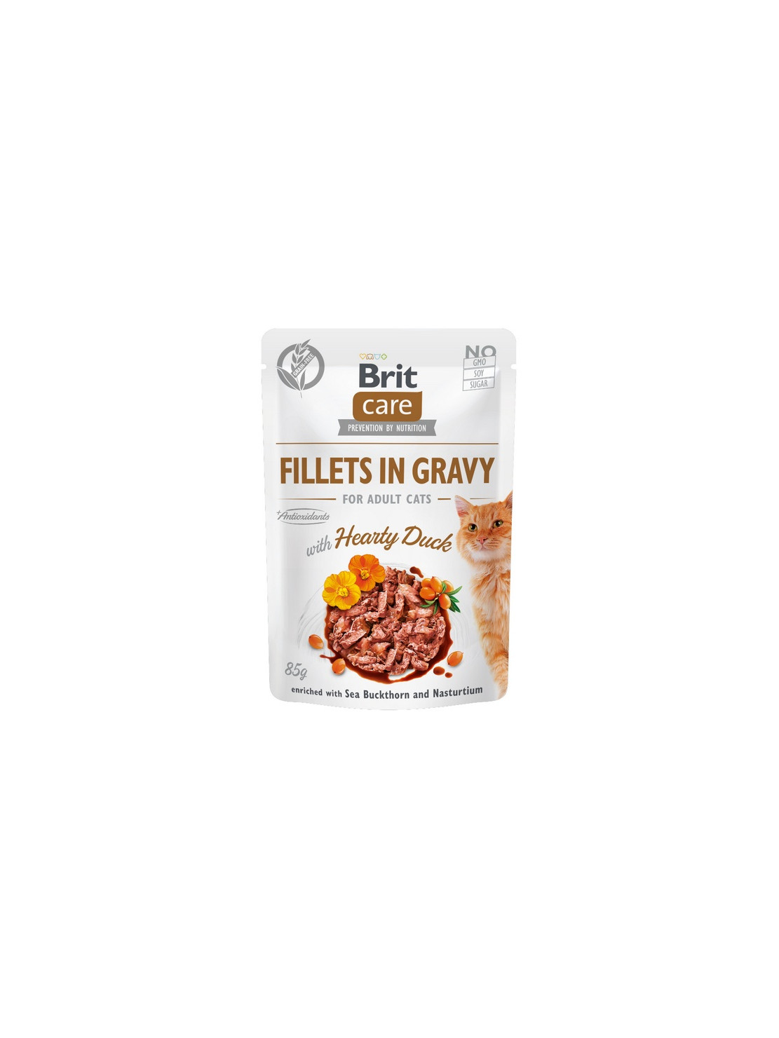 Brit Care Cat Fillets In Gravy Hearty Duck saszetka 85g