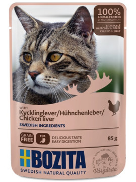 Bozita Cat Wątróbka kurczaka w galaretce saszetka 85g