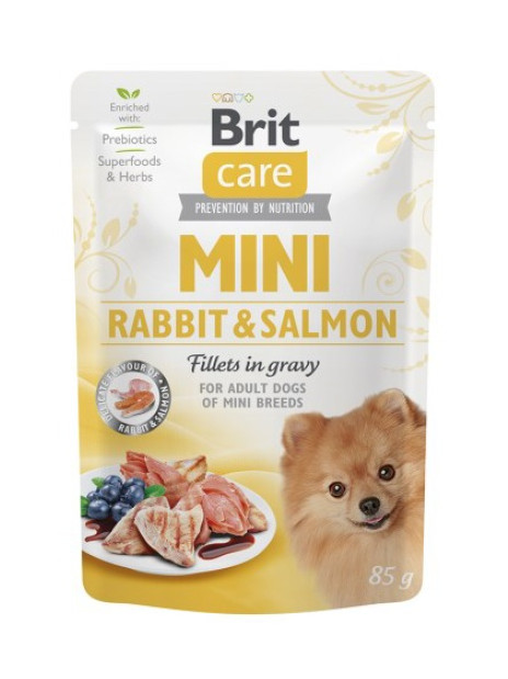 Brit Care Dog Mini Rabbit & Salmon saszetka 85g