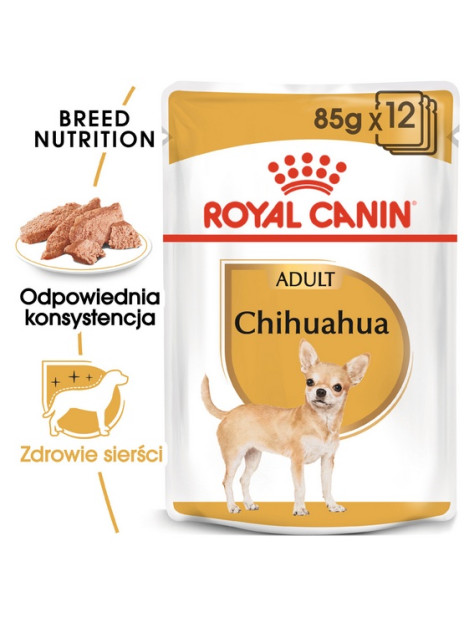 Royal Canin Chihuahua Adult karma mokra – pasztet, dla psów dorosłych rasy chihuahua saszetka 85g