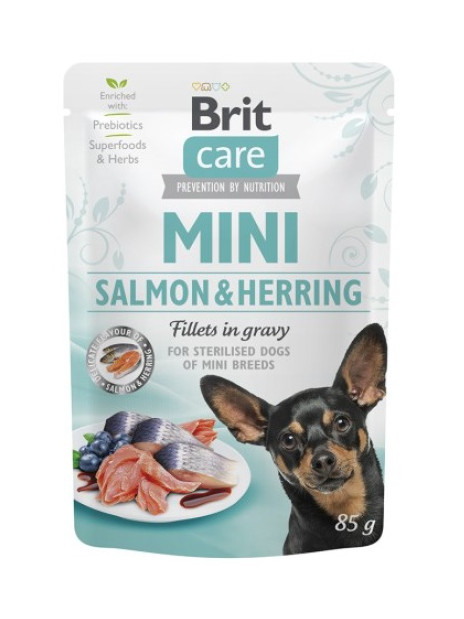 Brit Care Dog Mini Salmon & Herring Sterilised saszetka 85g
