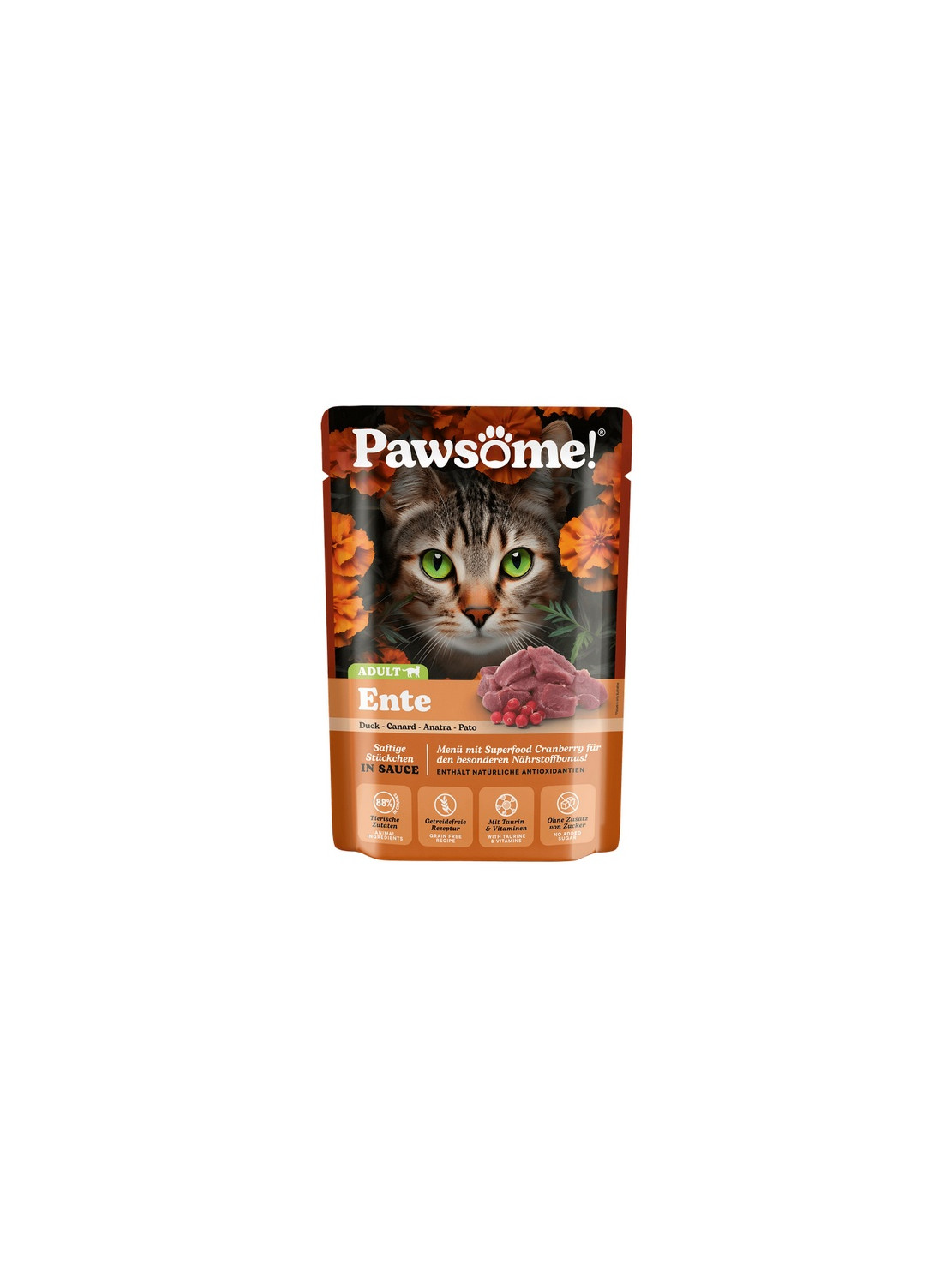 Pawsome Adult Ente - kaczka saszetka 85g