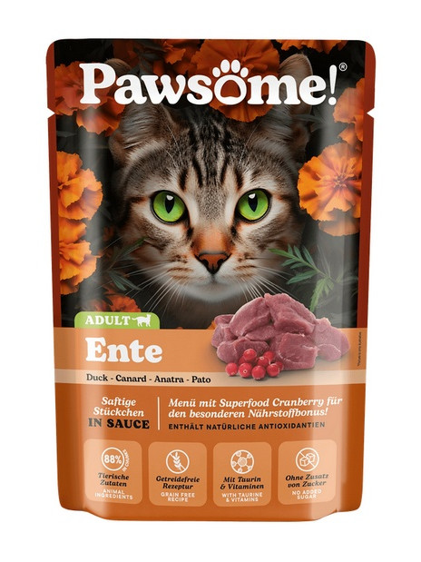 Pawsome Adult Ente - kaczka saszetka 85g