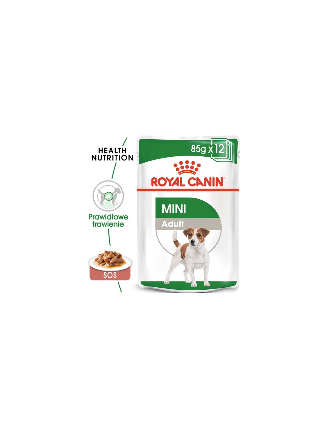Royal Canin Mini Adult karma mokra w sosie dla psów dorosłych, ras małych saszetka 85g