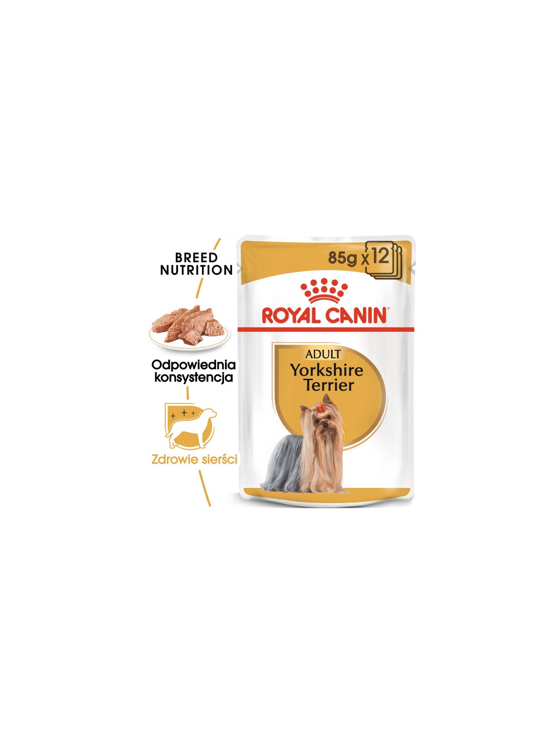 Royal Canin Yorkshire Terrier Adult karma mokra - pasztet, dla psów dorosłych rasy yorkshire terrier saszetka 85g