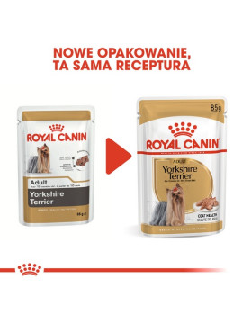 Royal Canin Yorkshire Terrier Adult karma mokra - pasztet, dla psów dorosłych rasy yorkshire terrier saszetka 85g