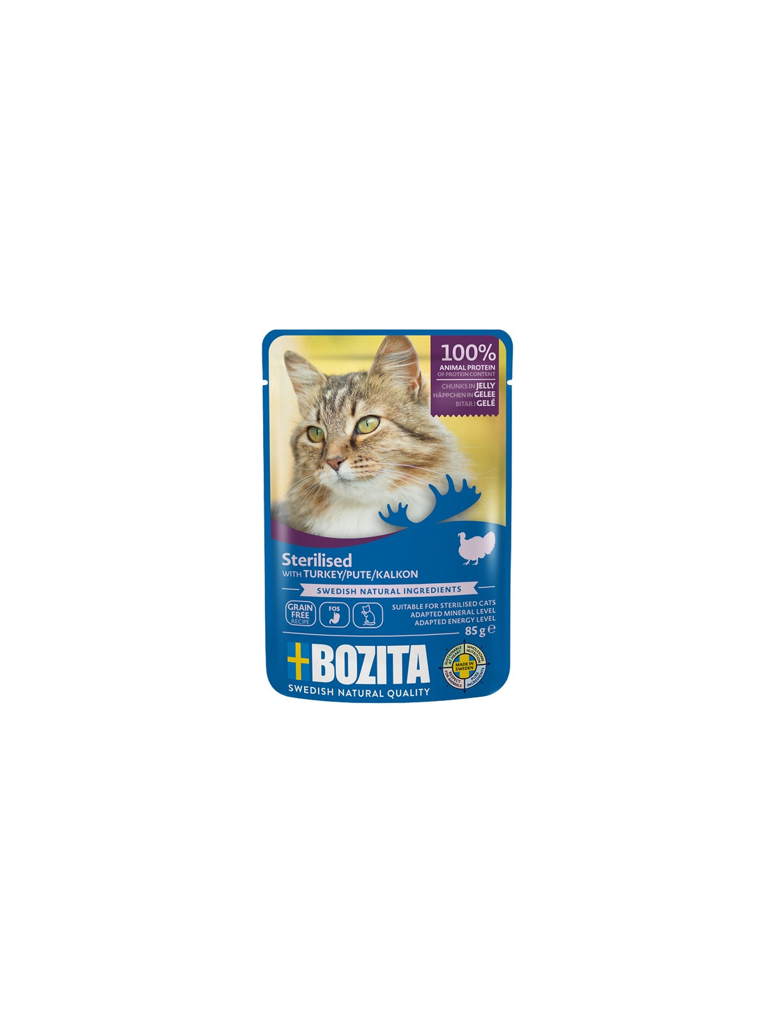 Bozita Cat Sterilised Indyk w galaretce saszetka 85g