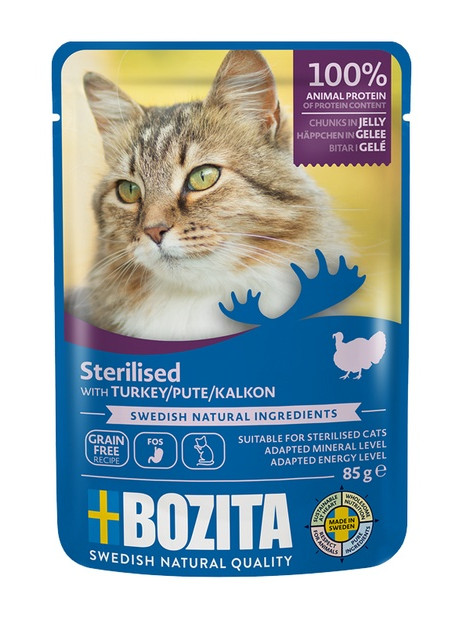 Bozita Cat Sterilised Indyk w galaretce saszetka 85g