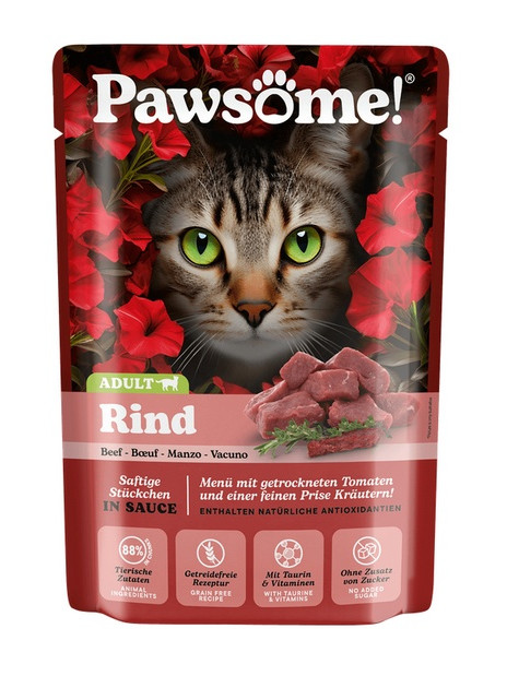 Pawsome Adult Rind - wołowina saszetka 85g