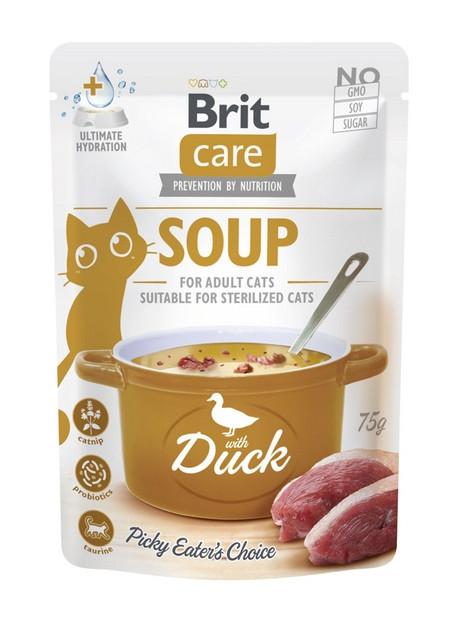 Brit Care Cat Soup Duck saszetka 75g