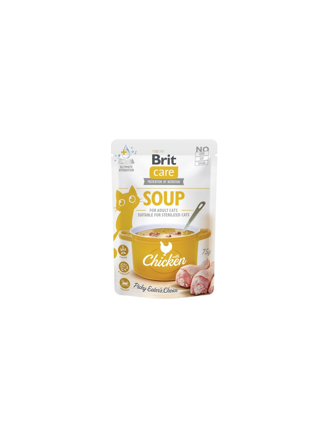 Brit Care Cat Soup Chicken saszetka 75g