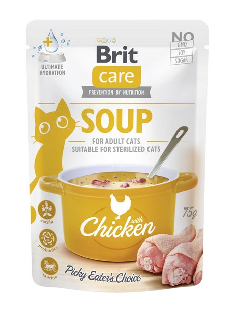 Brit Care Cat Soup Chicken saszetka 75g