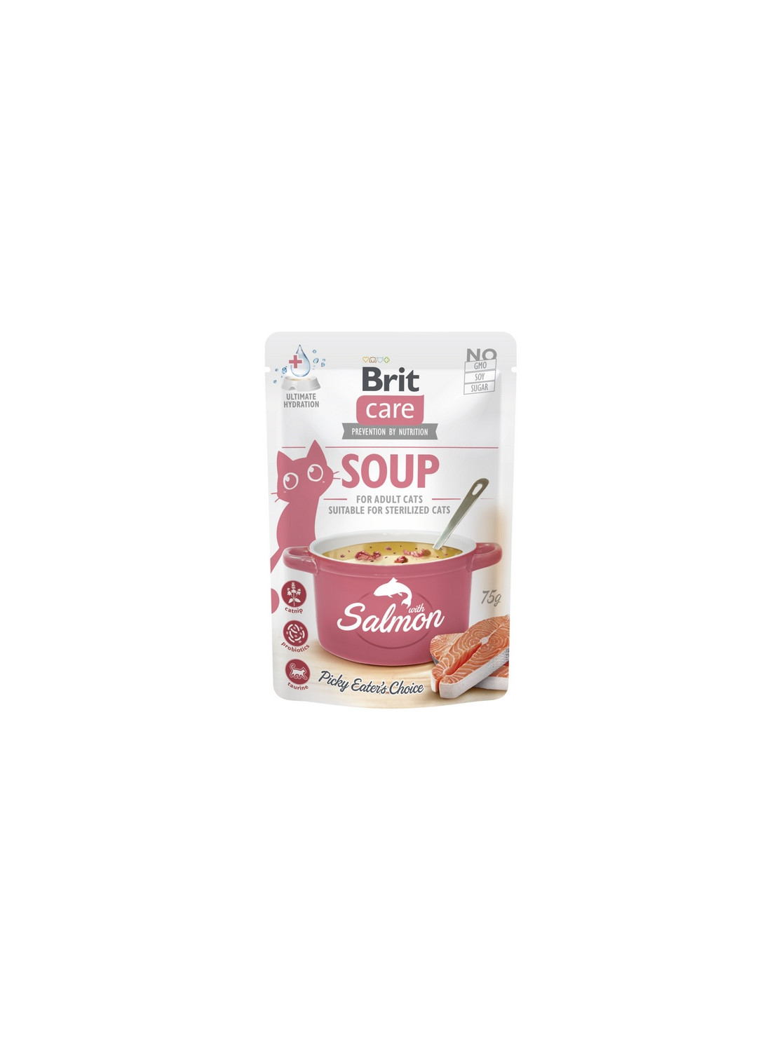 Brit Care Cat Soup Salmon saszetka 75g