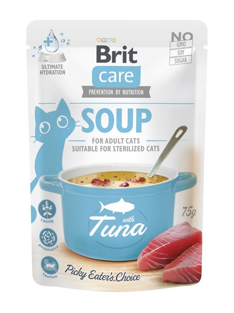 Brit Care Cat Soup Tuna saszetka 75g