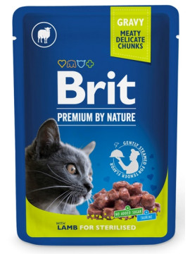 Brit Premium By Nature Cat Sterilised Lamb sos saszetka 100g