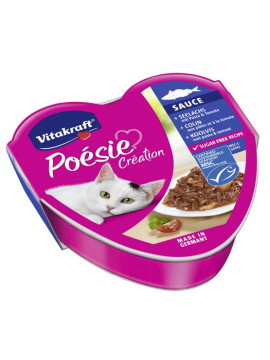 Vitakraft Poesie sos dorsz z makaronem w sosie pomidorowym tacka 85g