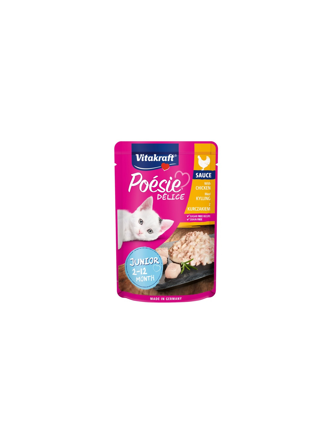 Vitakraft Poesie Deli Sauce Junior kurczak saszetka 85g
