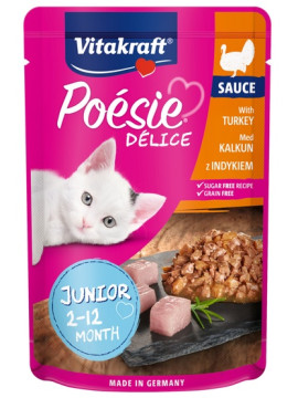 Vitakraft Poesie Deli Sauce Junior indyk saszetka 85g