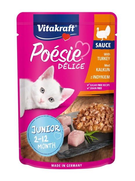 Vitakraft Poesie Deli Sauce Junior indyk saszetka 85g