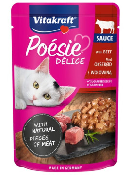 Vitakraft Poesie Deli Sauce wołowina saszetka 85g