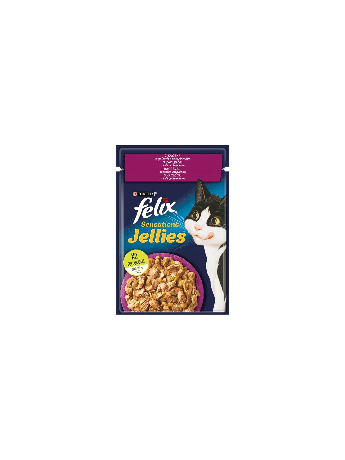 Felix Sensations Kaczka w galaretce ze szpinakiem saszetka 85g