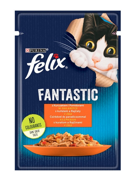 Felix Fantastic Kurczak z pomidorem w galaretce saszetka 85g