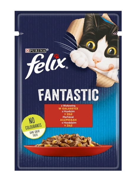 Felix Fantastic Wołowina w galaretce saszetka 85g