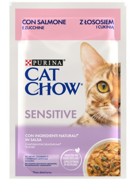 Purina Cat Chow Sensitive Łosoś saszetka 85g