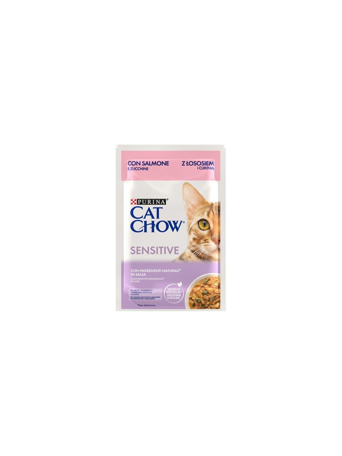 Purina Cat Chow Sensitive Łosoś saszetka 85g