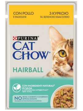 Purina Cat Chow Hairball Kurczak saszetka 85g