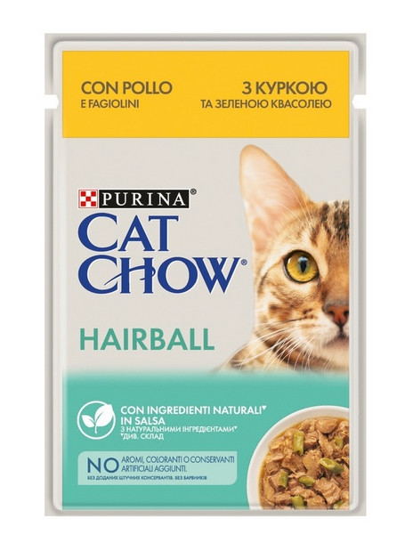 Purina Cat Chow Hairball Kurczak saszetka 85g