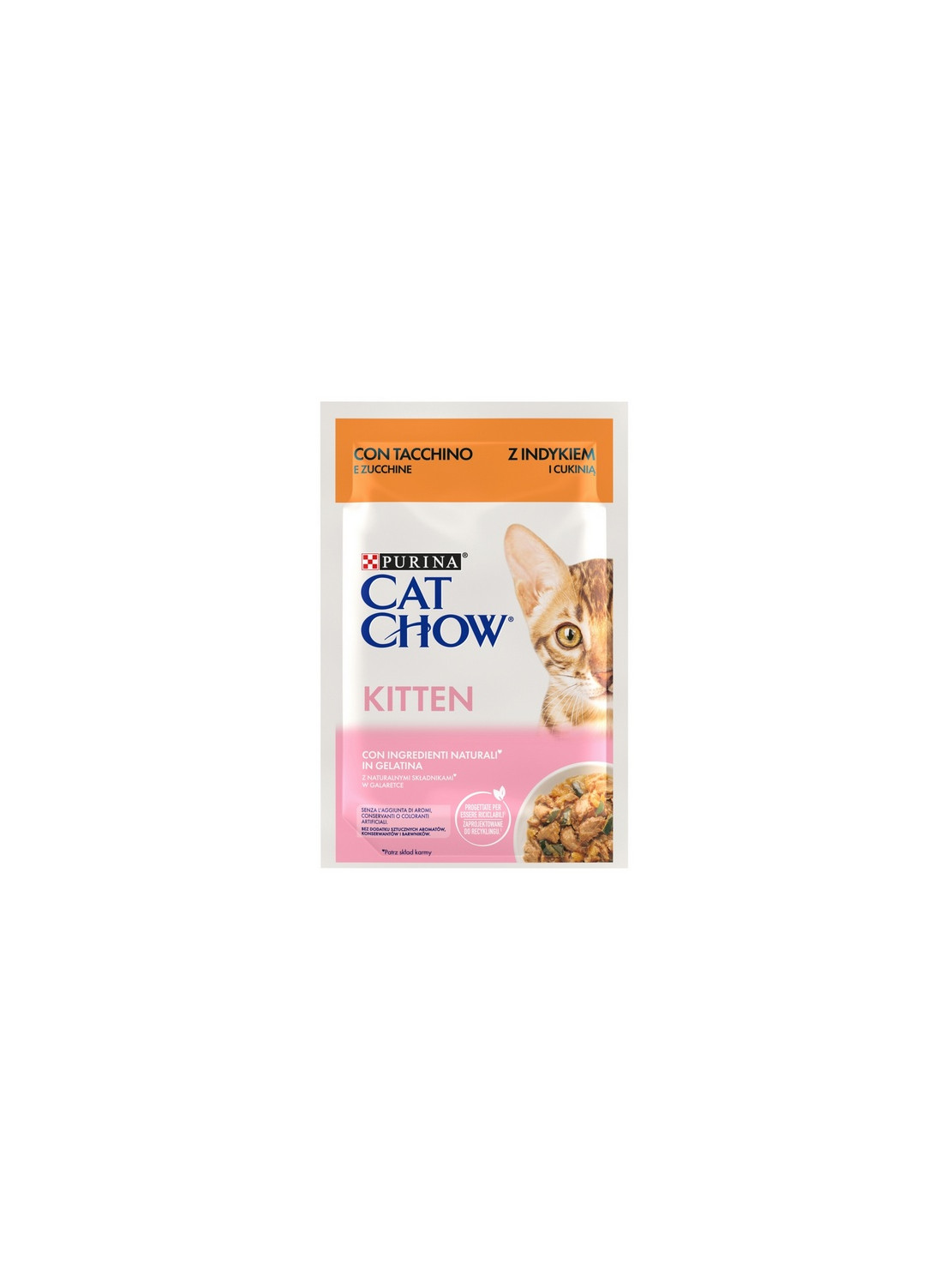 Purina Cat Chow Kitten Indyk i cukinia saszetka 85g