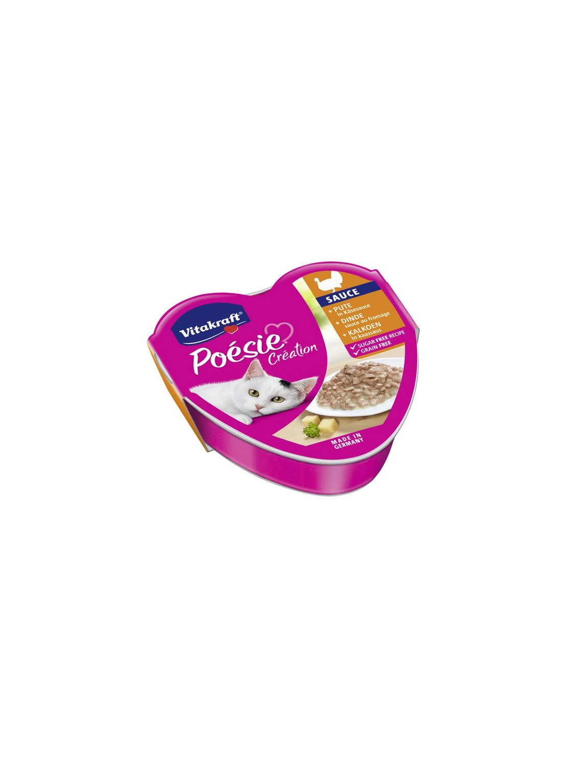 Vitakraft Poesie sos indyk z serem tacka 85g