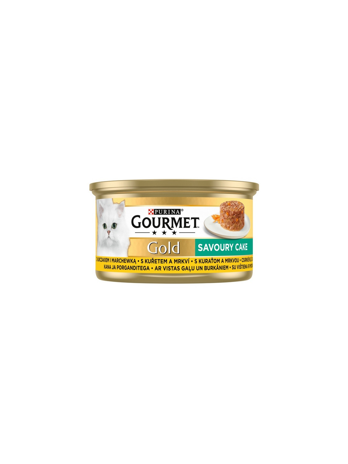 Gourmet Gold Savoury Cake z Kurczakiem i marchewką 85g