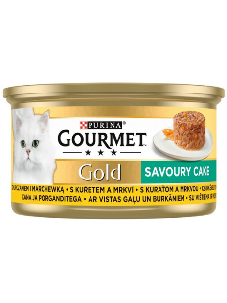 Gourmet Gold Savoury Cake z Kurczakiem i marchewką 85g
