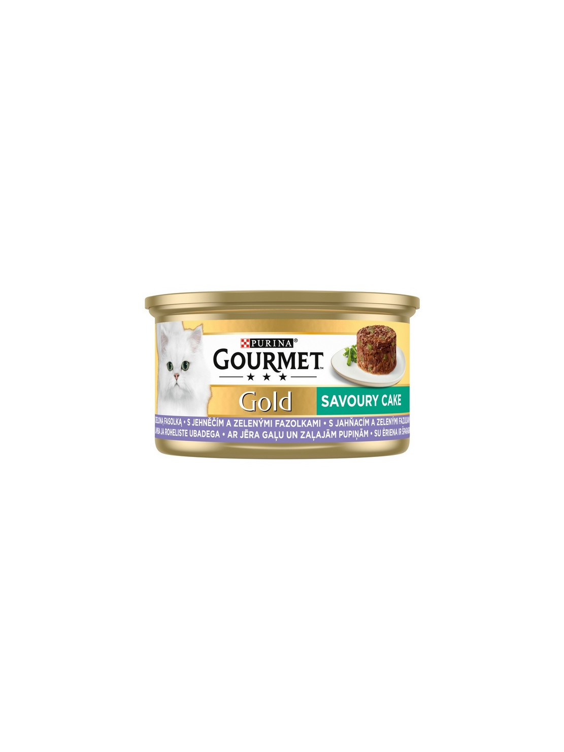 Gourmet Gold Savoury Cake z Jagnięciną i zieloną fasolą 85g