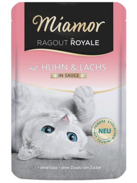 Miamor Ragout Royale z kurczakiem i łososiem w sosie saszetka 100g