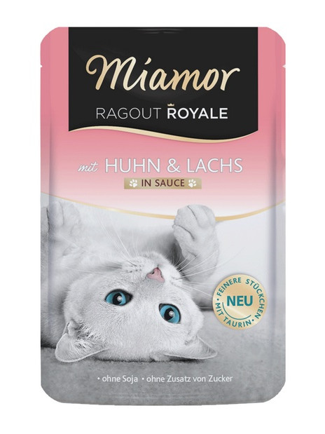 Miamor Ragout Royale z kurczakiem i łososiem w sosie saszetka 100g