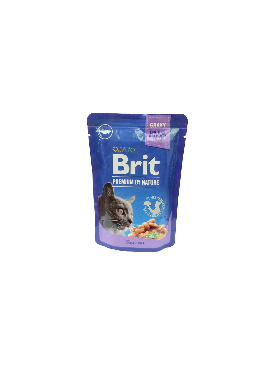 Brit Premium Cat Adult COD Fish Dorsz saszetka 100g