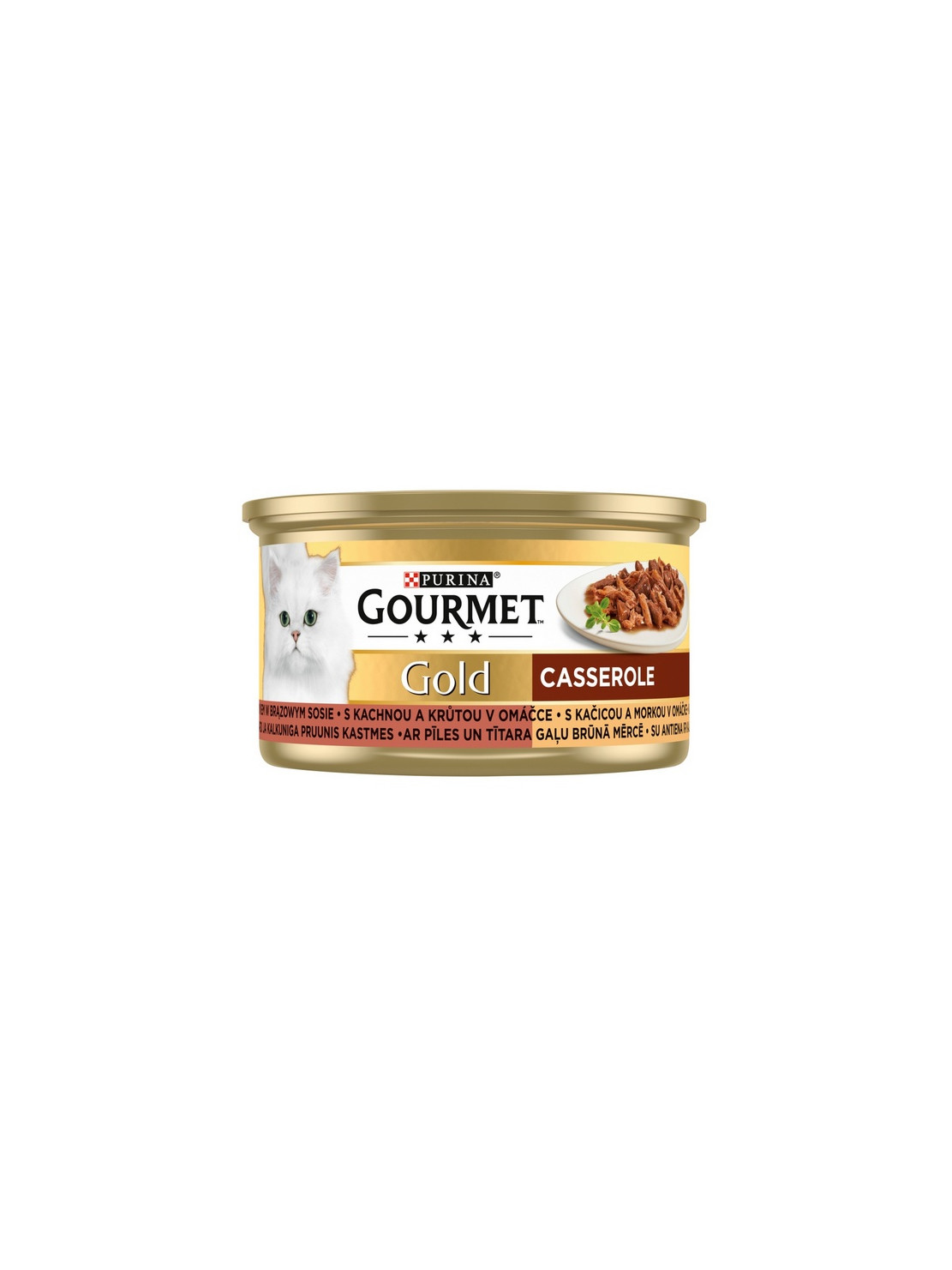 Gourmet Gold Kaczka i indyk w brązowym sosie 85g