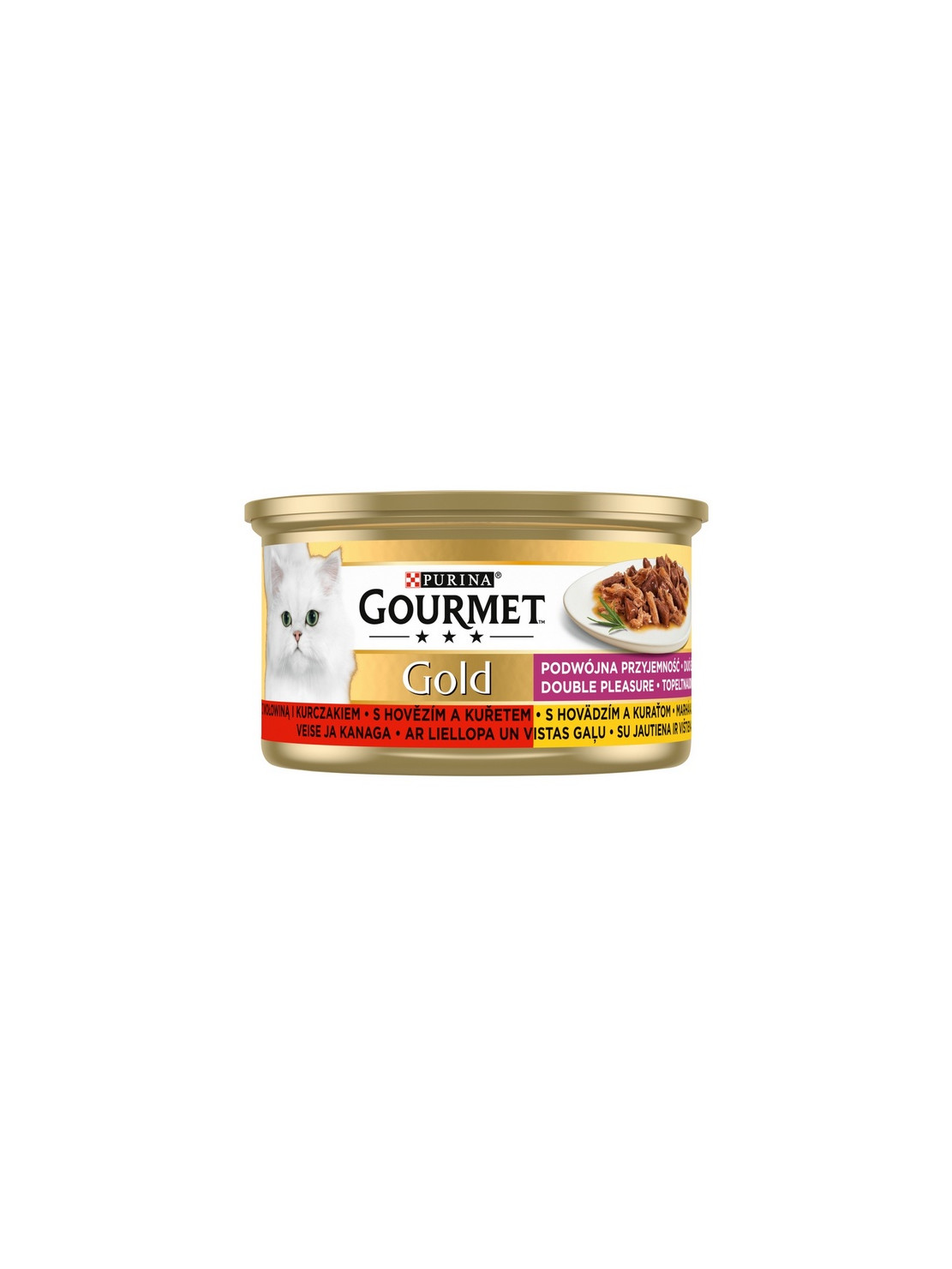 Gourmet Gold Wołowina i kurczak w sosie 85g