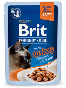 Brit Premium Cat Fillets with Turkey sos saszetka 85g