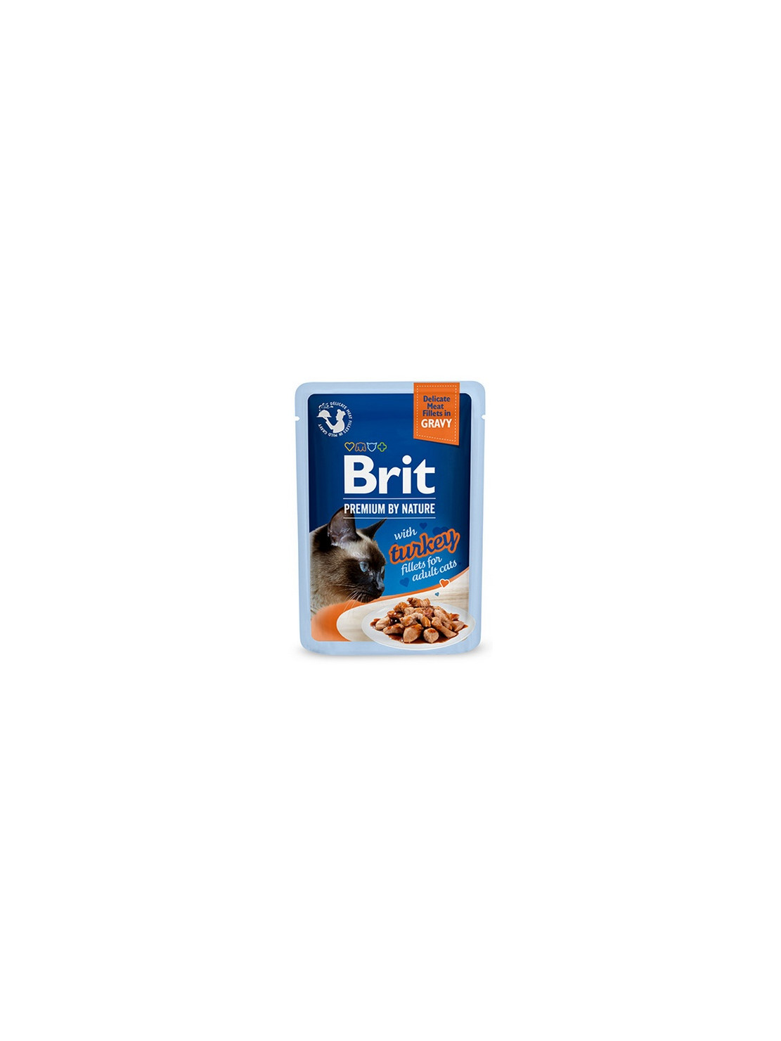Brit Premium Cat Fillets with Turkey sos saszetka 85g
