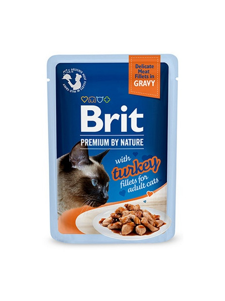 Brit Premium Cat Fillets with Turkey sos saszetka 85g