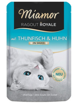 Miamor Ragout Royale z Tuńczykiem i Kurczakiem w sosie saszetka 100g