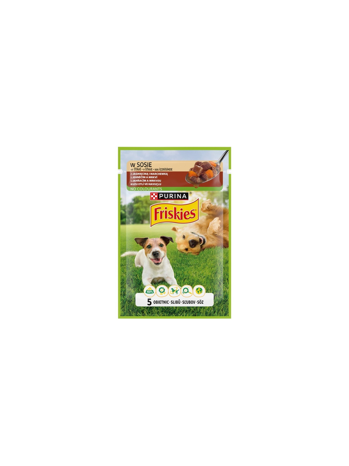 Friskies Dog Adult Jagnięcina i marchewka w sosie saszetka 85g