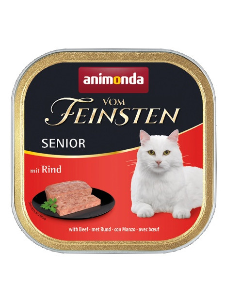 Animonda vom Feinsten Cat Senior z Wołowiną tacka 100g