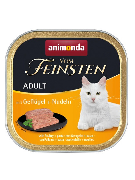 Animonda vom Feinsten Cat Adult z Drobiem i Makaronem tacka 100g