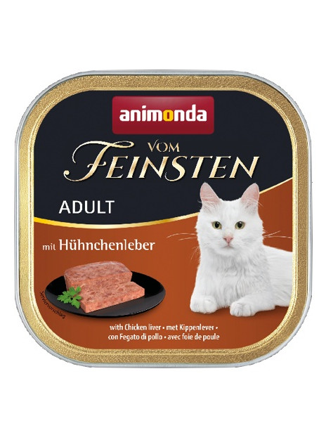 Animonda vom Feinsten Cat Adult z Wątróbką Kurczaka tacka 100g